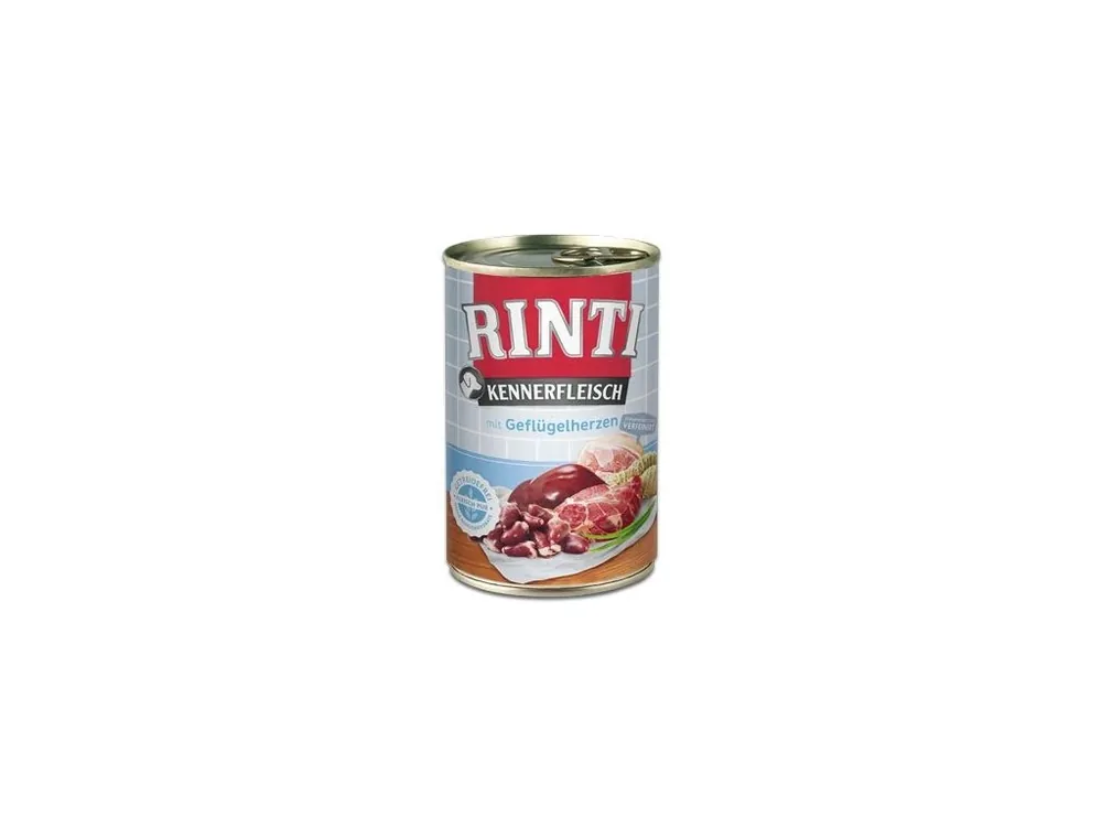 Rinti Dog Kennerfleisch konzerva drůbeží srdíčka 400g Nejlepší Volba