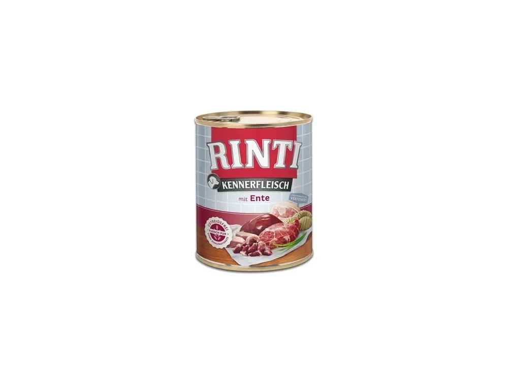 Speciální Cena Rinti Dog Kennerfleisch konzerva kachní srdce 800g