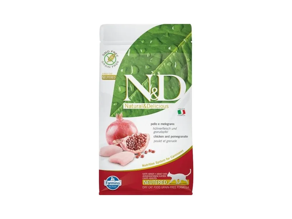 N&D PRIME Cat GF Chicken & Pomegranate Neutered Adult 1,5 kg Nejlepší Cena