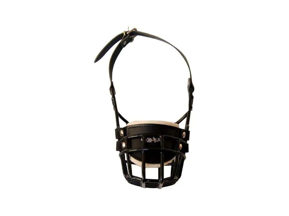 Bezpečná Platba Náhubek kovový Pitbulteriér - fena, gumoplast 115 x 125 x 80 mm