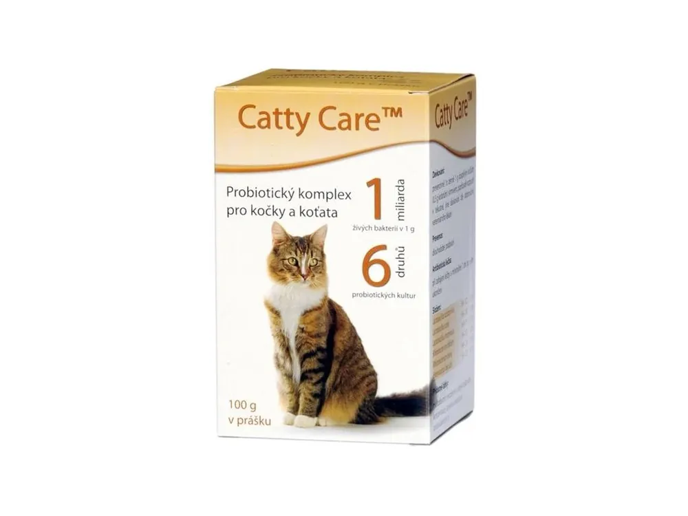 Catty Care Probiotika pro kočky a koťata plv 100g Rychlé Dodání