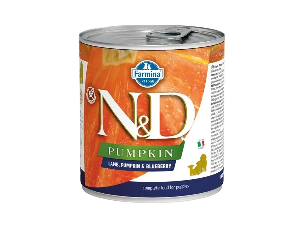 Nízká Cena N&D PUMPKIN Dog konz. Lamb, Pumpkin & Blueberry Puppy 285 g