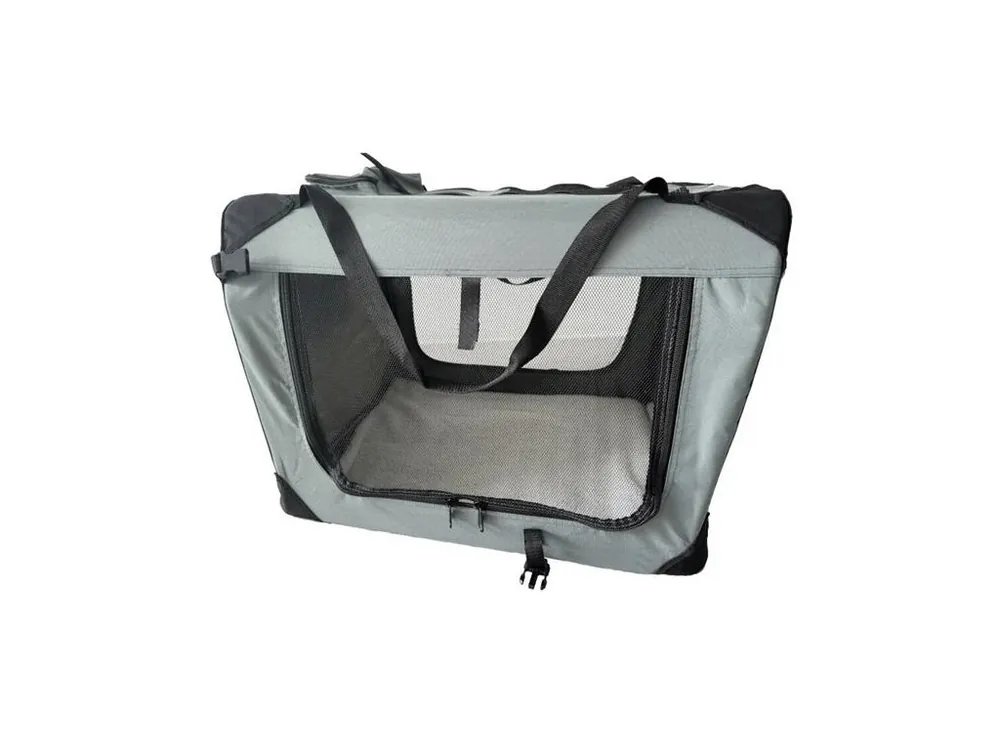 Přepravka látková Dogcrate 62x42x44 šedý A.K. Nejlepší Cena