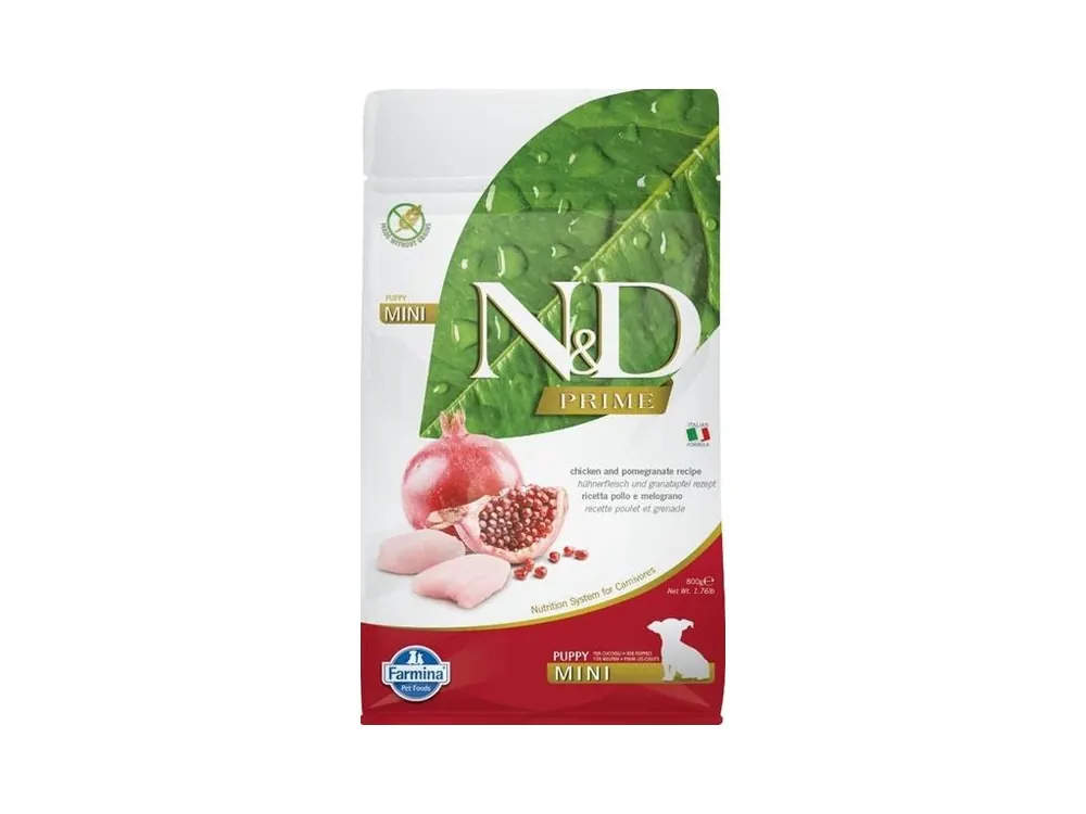 N&D PRIME Dog GF Chicken & Pomegranate Puppy Mini 800 g Nakupujte Hned