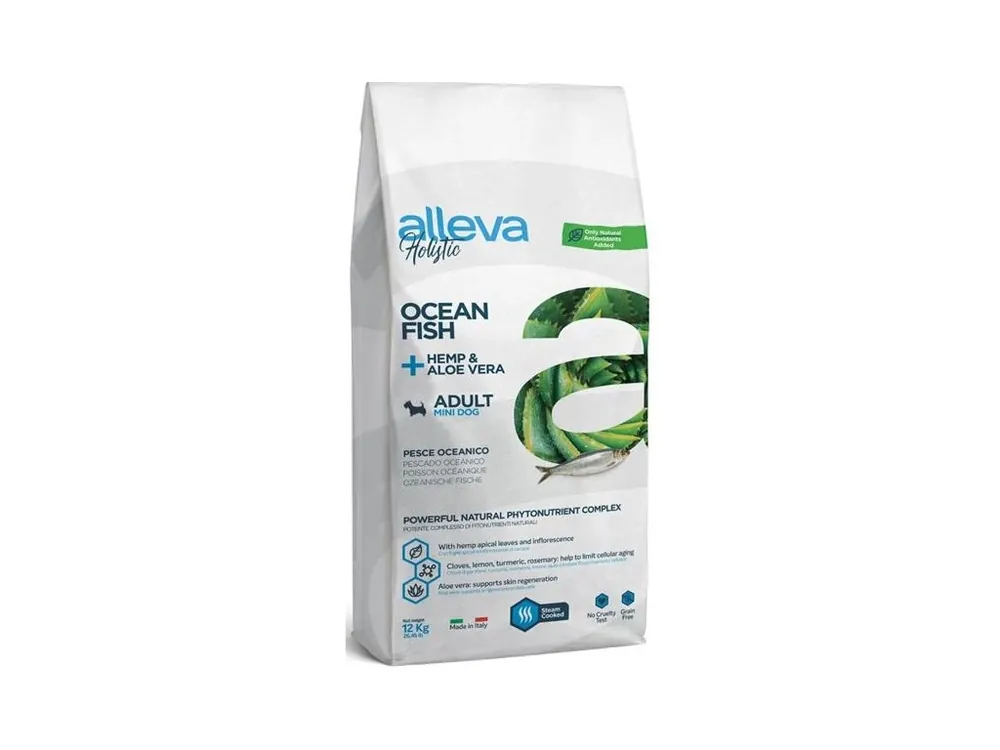 ALLEVA HOLISTIC Dog Dry Adult Ocean Fish Mini 12kg Zlevněný