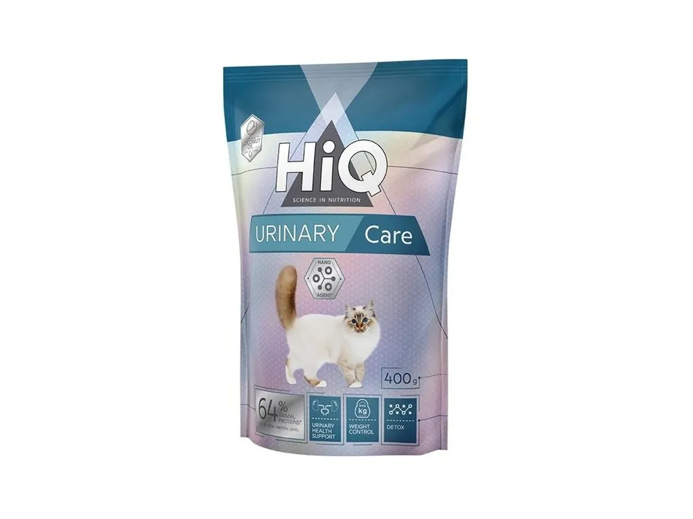 HiQ Cat Dry Adult Urinary 400 g Zlevněný