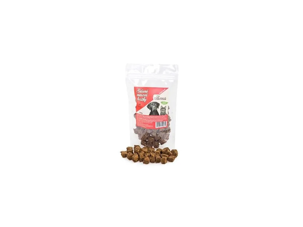 Sleva NATURECA pochoutka Masové kostky Kachna, 100%maso 150g