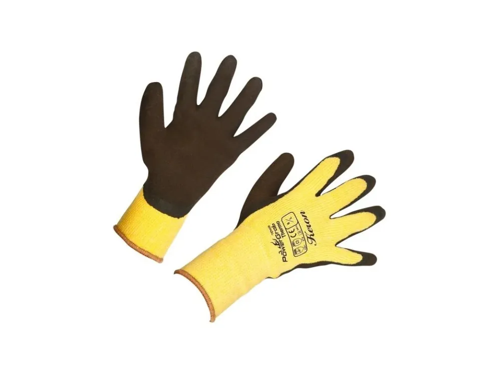 Rukavice zimní pracovní PowerGrab Thermo vel.10, žluté Akční Nabídka