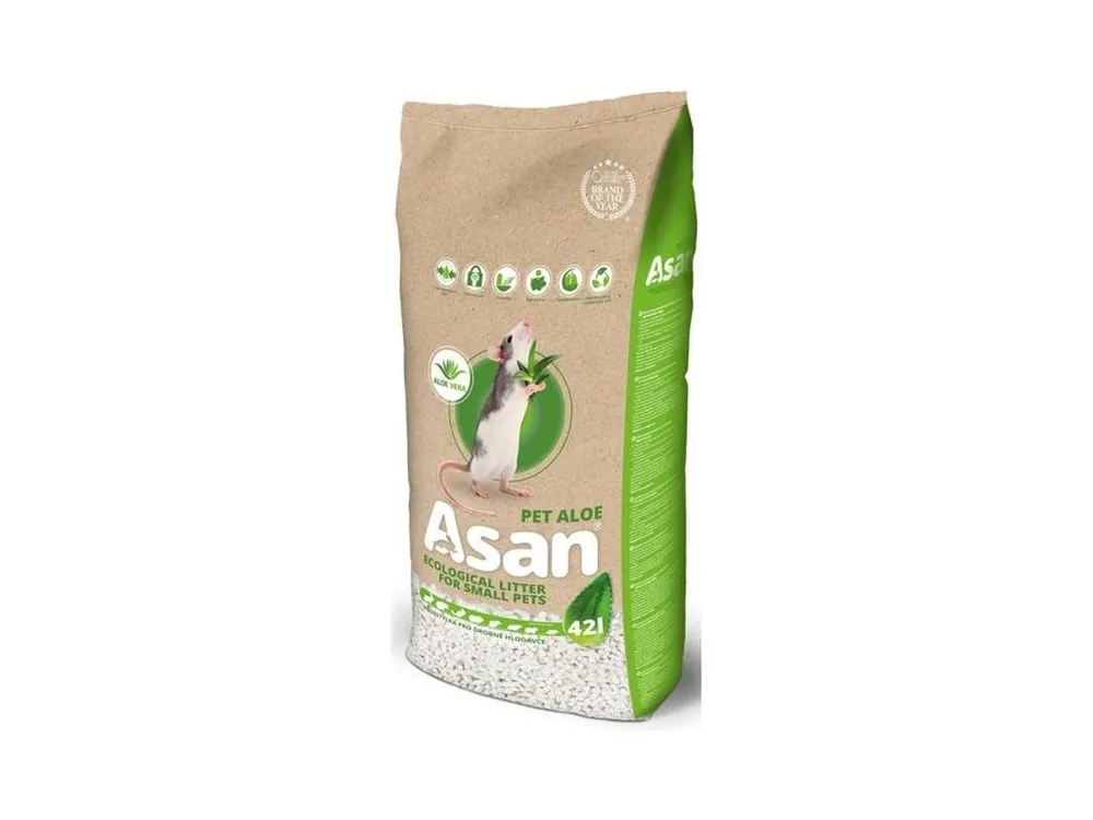 Víkendová Akce Podestýlka hlod. Asan Pet Aloe 42l / 8kg
