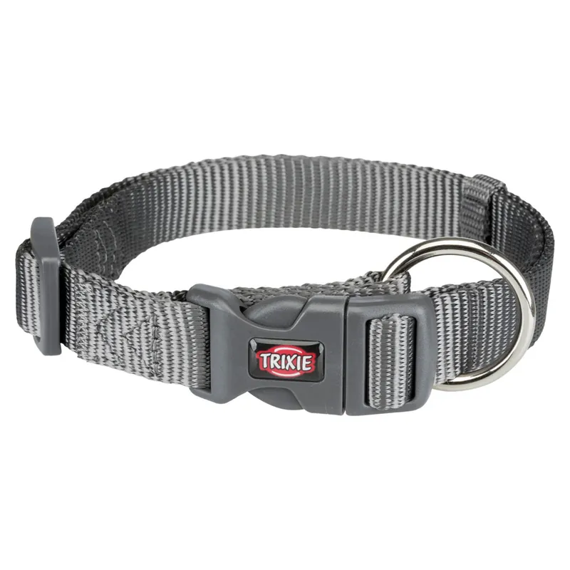 Odeslání Ihned TRIXIE Obojek PREMIUM - grafit M-L 35-55cm/20mm