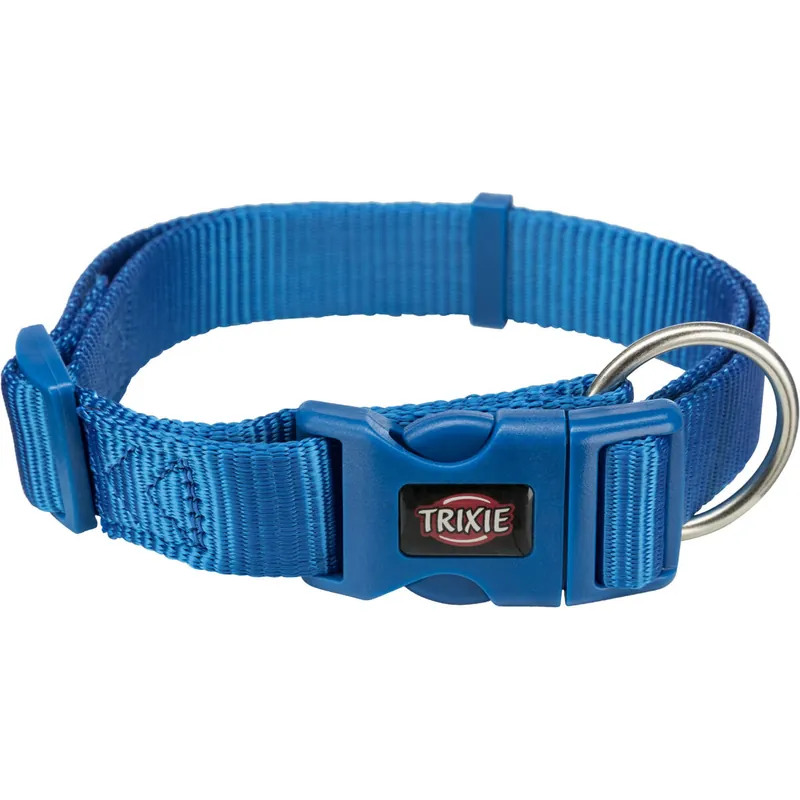 Cenově Výhodný TRIXIE Obojek PREMIUM - královská modrá L-XL 40-65cm/25mm