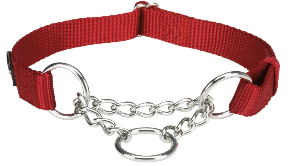 TRIXIE Nylonový polostahovací obojek PREMIUM - červená L-XL 45-70cm/25mm Vrácení Zdarma