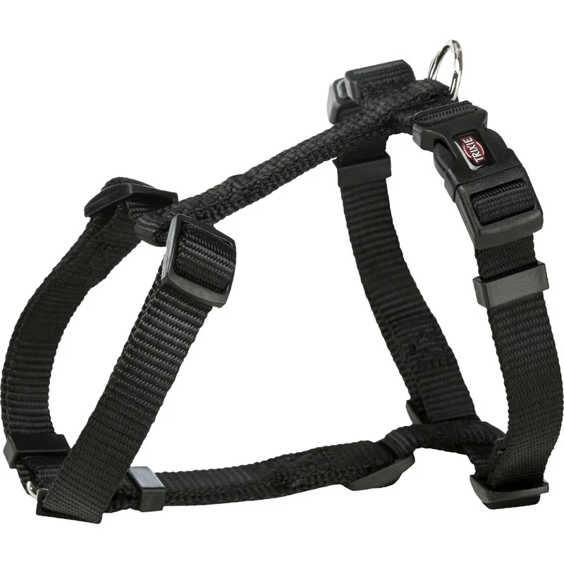 TRIXIE H-postroj PREMIUM - černý S-M hruď 42-60cm/15mm Akční Cena