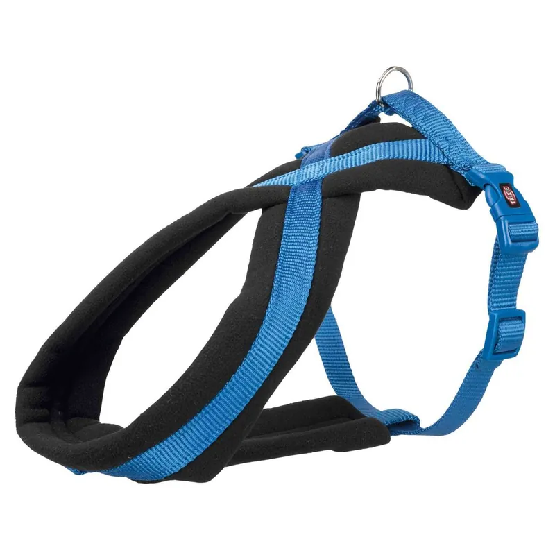 Výhodná Nabídka TRIXIE Nylonový postroj PREMIUM podšitý - královská modrá S-M hruď 40-70cm/20mm