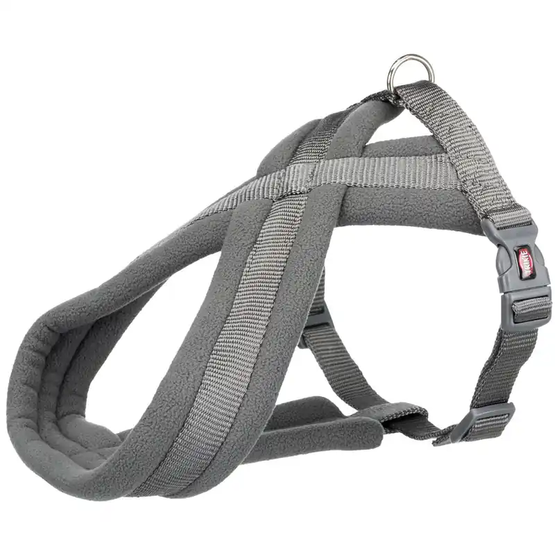 Výprodej TRIXIE Nylonový postroj PREMIUM podšitý - grafit S-M hruď 40-70cm/20mm