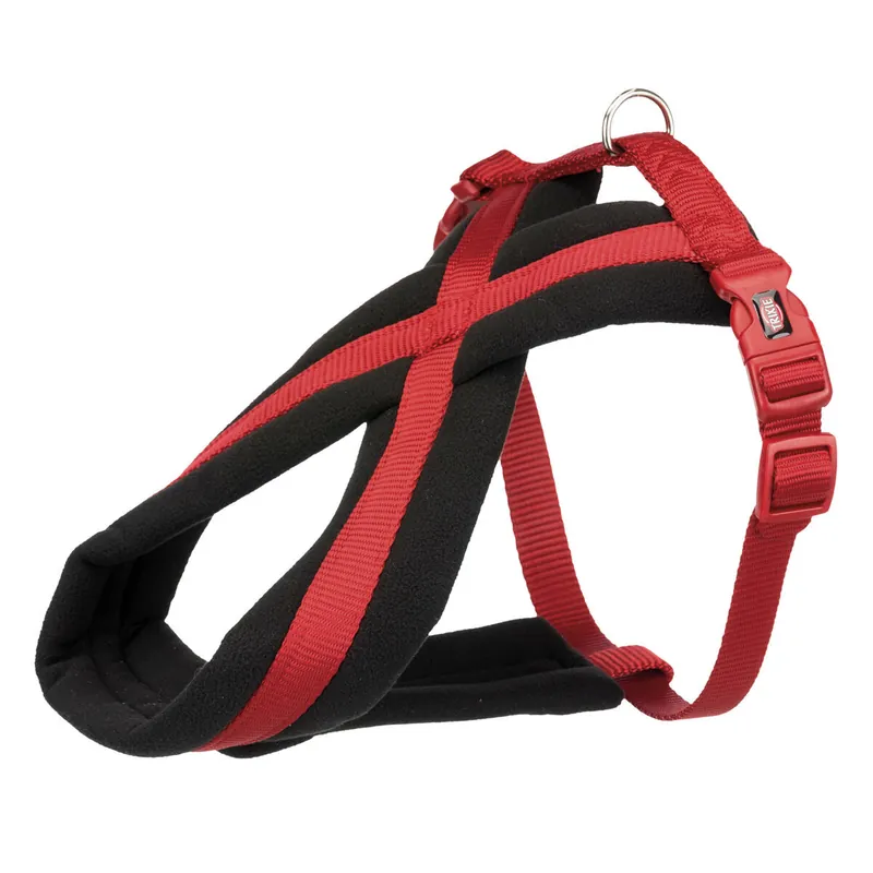 TRIXIE Nylonový postroj PREMIUM podšitý - červená L hruď 60-100cm/25mm Nejlepší Cena
