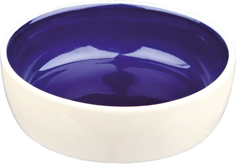 Nakupujte Hned TRIXIE Keramická miska s glazurou 300ml/12cm - krémovo/modrá