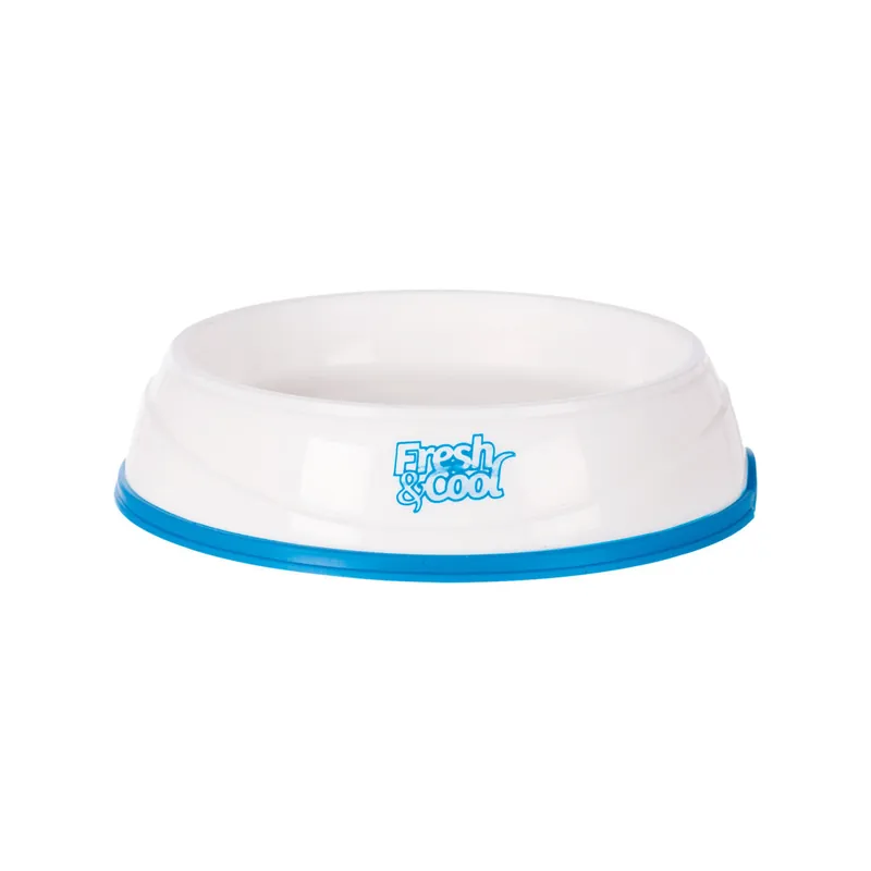 Nakupujte Hned TRIXIE Cool Fresh chladící miska plastová, bílo/modrá 0,25 l/17 cm