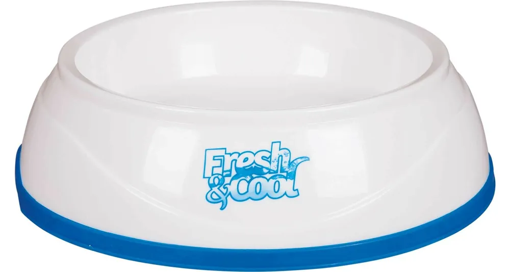 Akční Cena TRIXIE Cool Fresh chladící miska plastová, bílo/modrá 1 l/20 cm