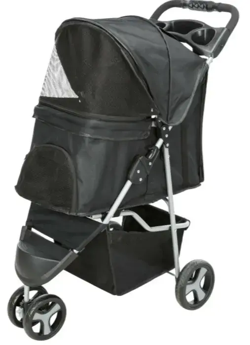 Cenový Hit TRIXIE Kočárek s funkcí rychlého skládání 47x100x80cm, do 11kg, černý