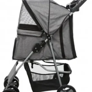 Akční Cena TRIXIE Kočárek pro psy BUGGY, rychlosklápěcí, 47 x 100 x 80cm, nosnost do 15 kg, šedá