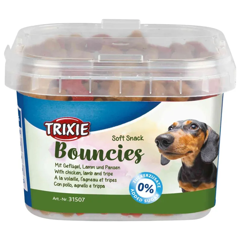 TRIXIE Soft Snack BOUNCIES mini kostičky kuřecí, jehněčí, dršťky 140 g Must-Have