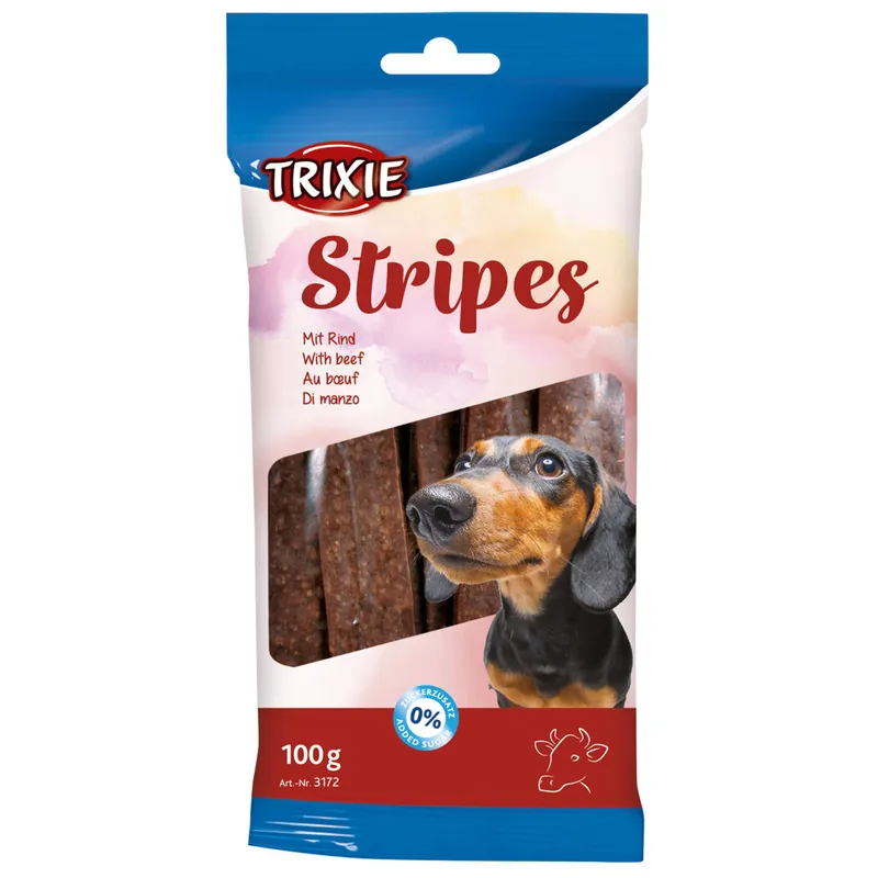 Speciální Cena TRIXIE STRIPES Light - hovězí pásky 10ks / 100g
