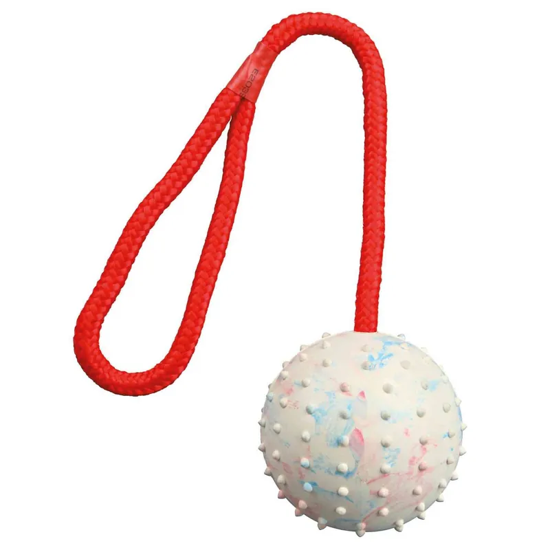 Koupit Online TRIXIE Vrhací míč hrbolatý na šňůře 7cm/30cm -
