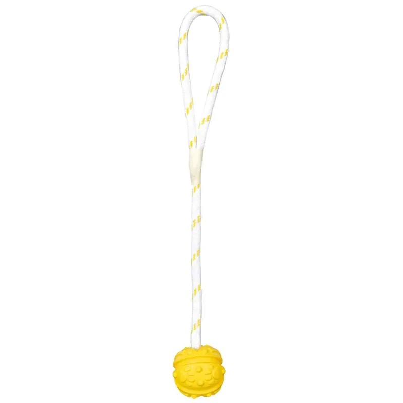 TRIXIE Plovoucí vrhací míč na šňůře malý 4,5cm/35cm Nízká Cena