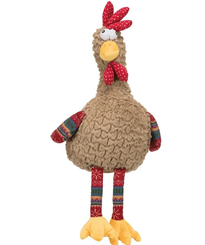 Sleva TRIXIE Rooster, plyšový kohout, šustivá folie uvnitř, 60cm