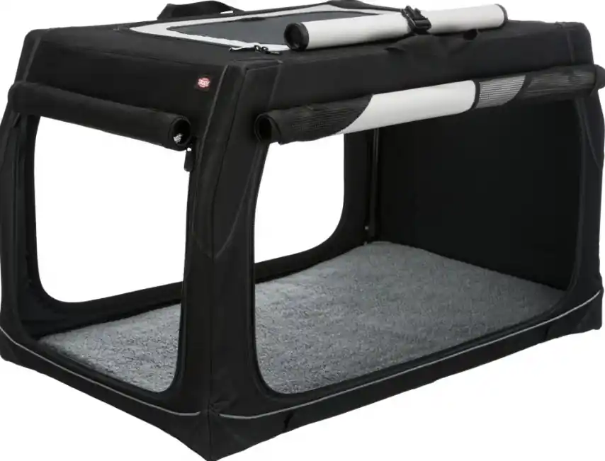 Přímo Od Výrobce TRIXIE Transportní nylonový box Vario M 76x48x51 cm černo-šedý