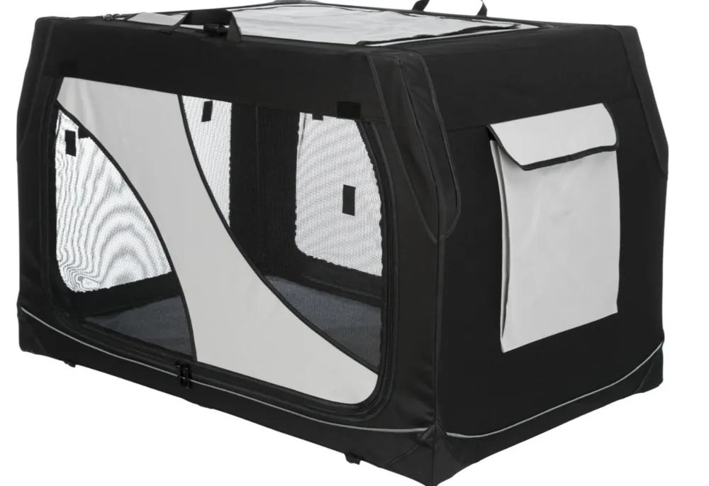Bezpečná Platba TRIXIE Transportní nylonový box Vario M-L 91x58x61 cm černo-šedý
