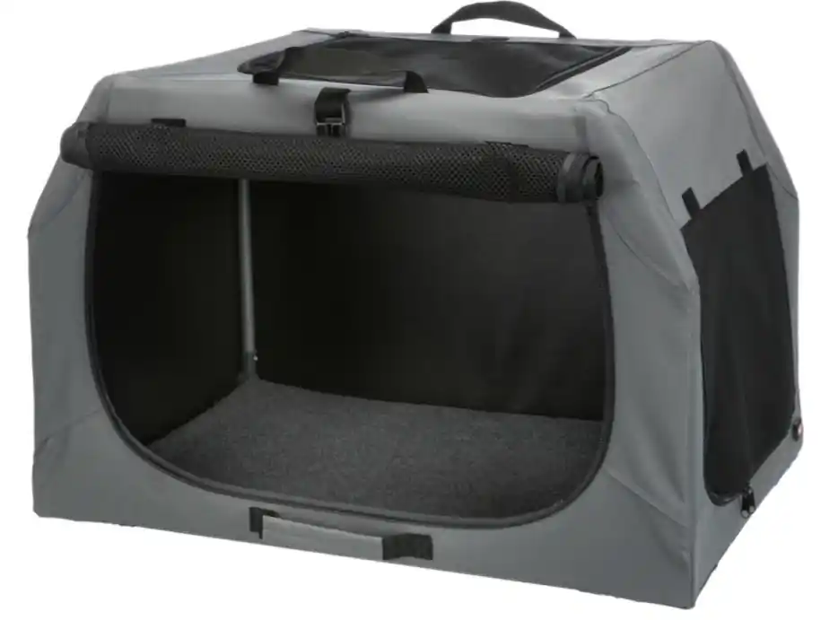 TRIXIE Skládací cestovní box EASY, XS-S 50 x 33 x 36cm, šedý Sleva