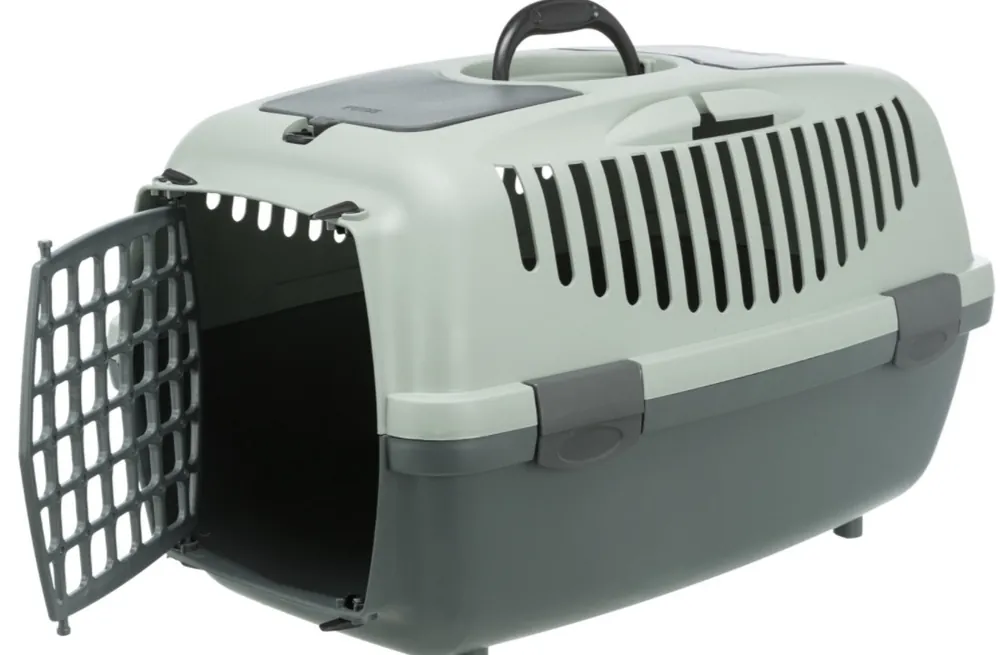 TRIXIE Be Eco Capri 3 transportní box, S 40 x 38 x 61 cm, antracit/ šedo-zelená (max. 12kg) Cenový Hit