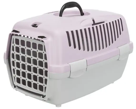 TRIXIE Transportní box CAPRI II, XS-S 37x34x55cm (max. 8kg) - světle šedá/světlá lila Nízká Cena