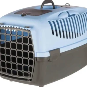 Vysoce Kvalitní TRIXIE Transportní box CAPRI III 40x38x61cm (max. 12kg) - tmavě šedá/pastelově modrá