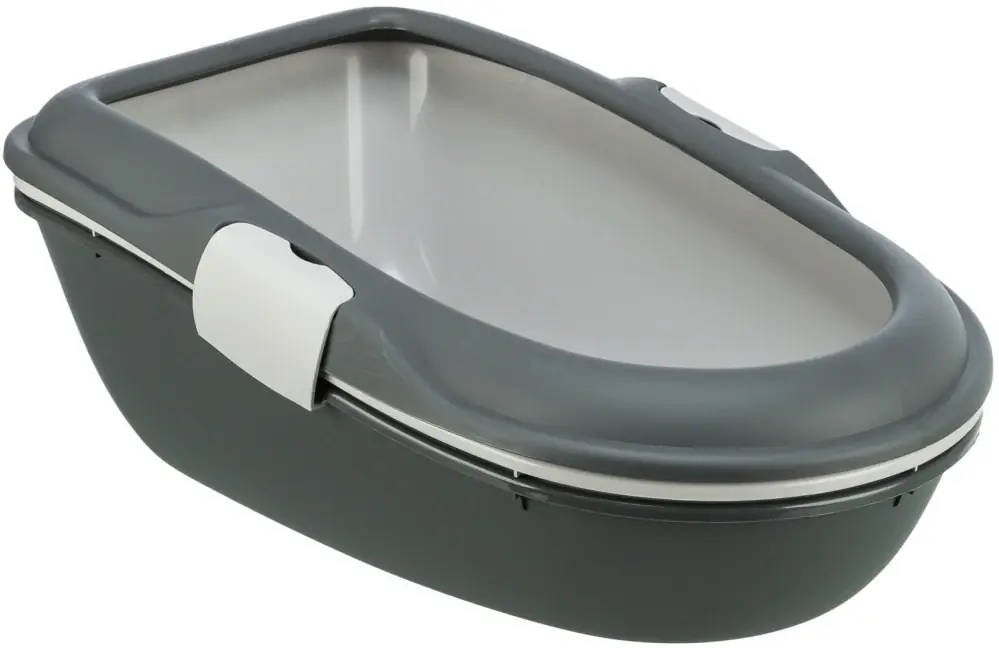 Top Prodej TRIXIE WC BERTO - dvojitá nádoba se sítem 59x39x22 cm, - tmavě šedá/ sv.šedá