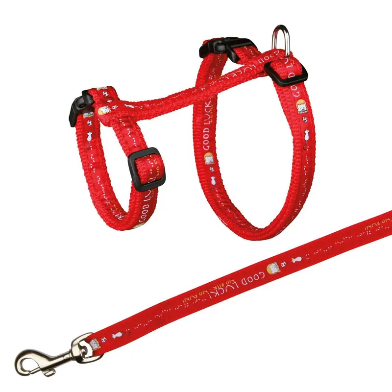 Cenově Výhodný TRIXIE Postroj pro kočku s vodítkem XL GOOD LUCK 34-57cm/13mm