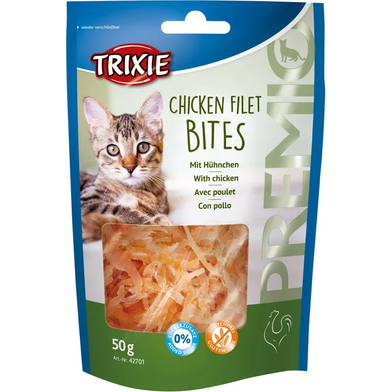 TRIXIE Premio FILET BITS Light - kuřecí filetky 50g Nejprodávanější