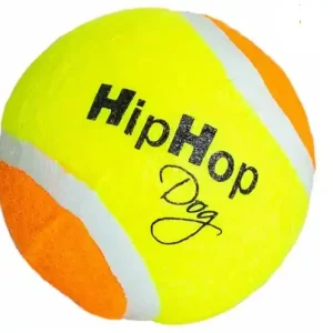 Tenisový míč plněný, plovoucí 6,5 cm HIPHOP DOG Novinka