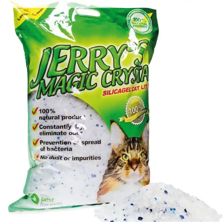 Cenová Bomba Kočkolit Jerrys Magic Crystals 16l Natural