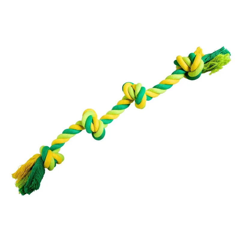 Expresní Doručení Uzel HipHop bavlněný 4 knoty 60 cm / 340 g limetková, zelená