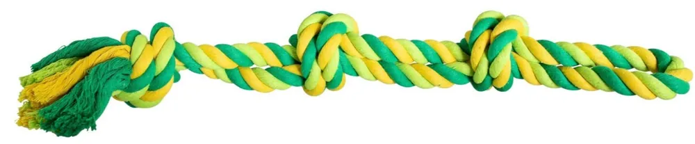 Dvojité lano HipHop bavlněné 3 knoty 60 cm / 450 g limetková, zelená Akce