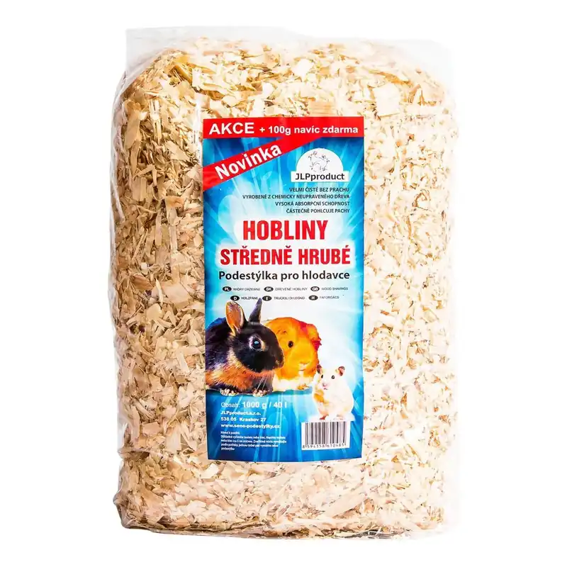Hoblinová podestýlka středně hrubá 1 kg Ověřený