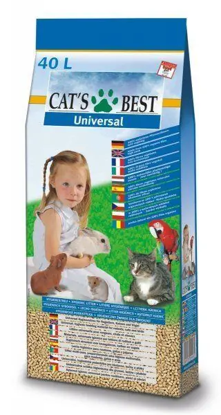Dokud Zásoby Vydrží Cats Best UNIVERSAL 40 L / 22 kg - pelety