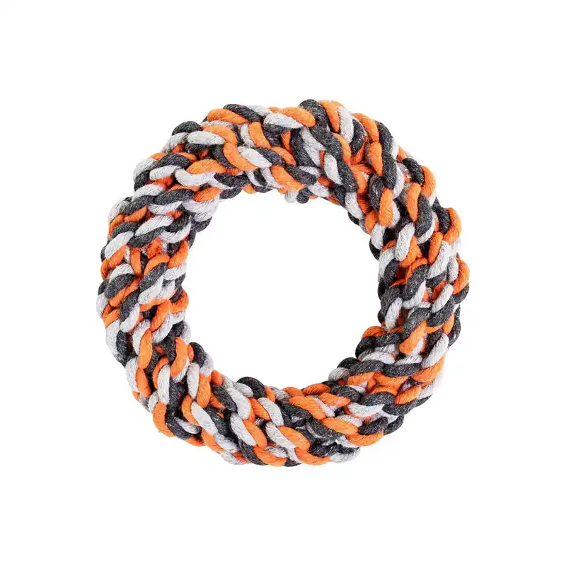 Autentický Kruh HipHop bavlněný 15 cm / 130 g šedá, tm.šedá, oranžová