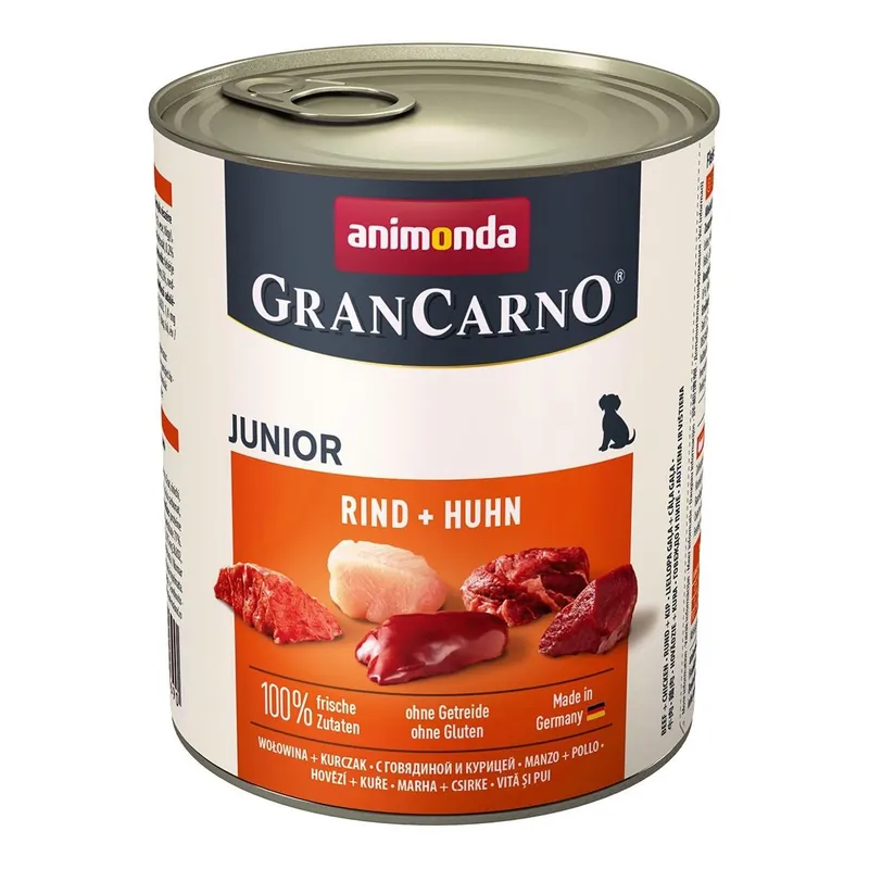 Značkový GRANCARNO JUNIOR - hovězí, kuře 800g