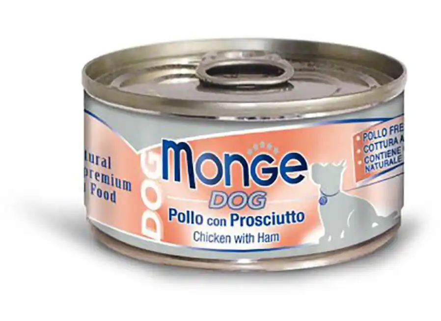 MONGE DOG NATURAL kuřecí maso se šunkou pro psy 95 g Nejlepší Volba