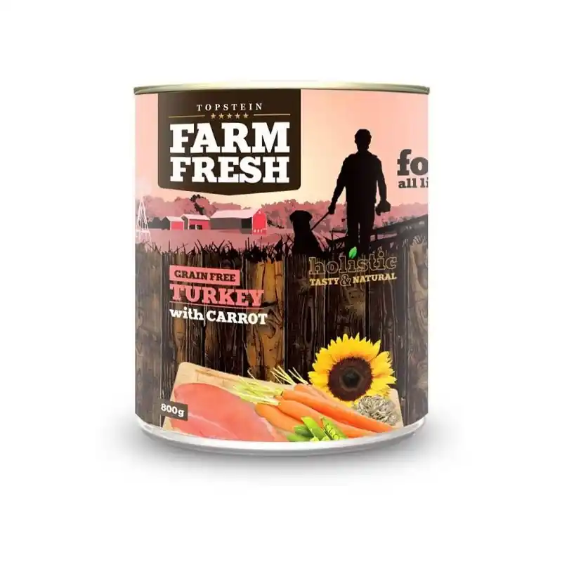 Topstein Farm Fresh - TURKEY with CARROT 800 g Oblíbený