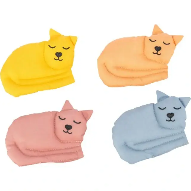 TRIXIE CAT, bavlněná kočka, hračka pro kočky s valerianem, 13 cm Výprodej